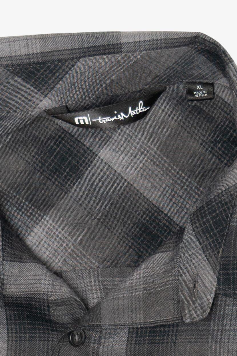 Gray Travis Mathew Flannel Shirt (2010s)