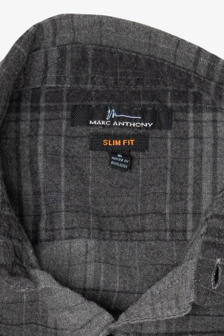 Gray Marc Anthony Flannel Shirt (2010s)