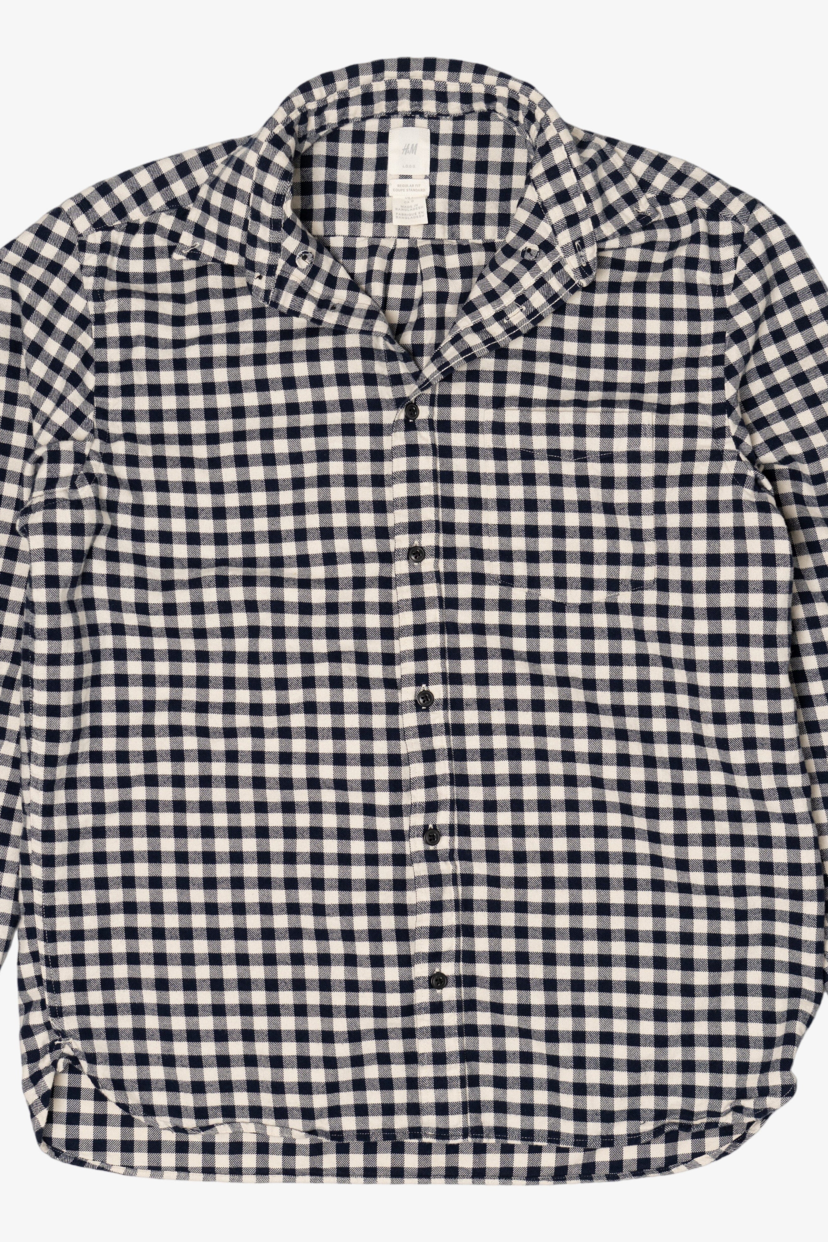 Black And White Checkered H&M Flannel Shirt (2010s)