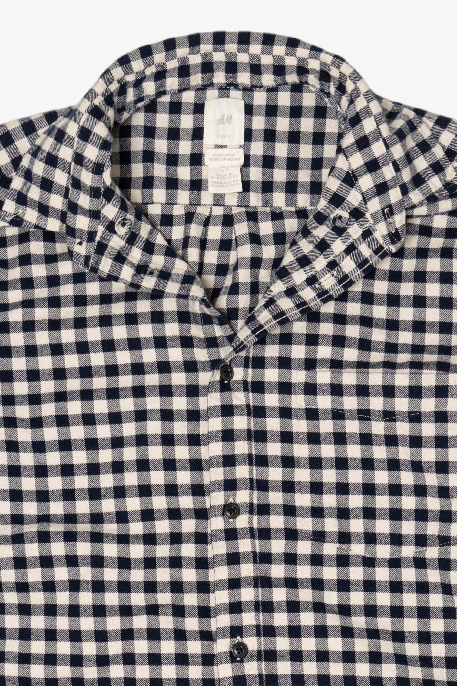 Black And White Checkered H&M Flannel Shirt (2010s)