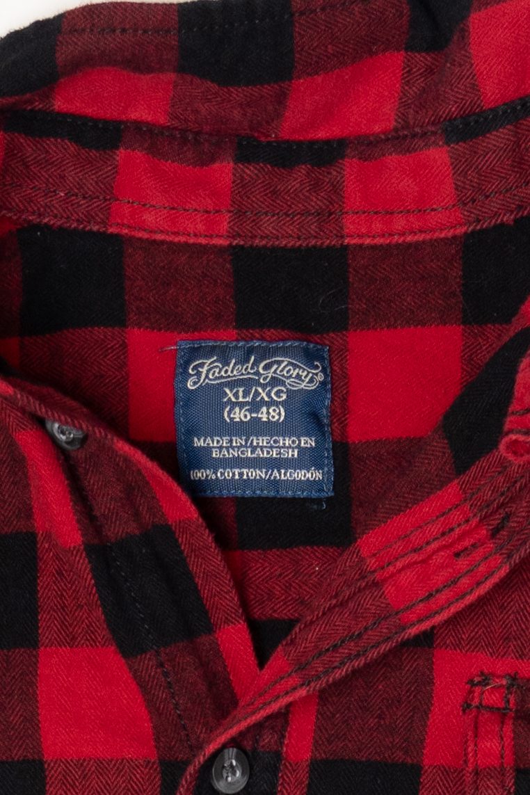 Red Faded Glory Flannel Shirt (2010s)