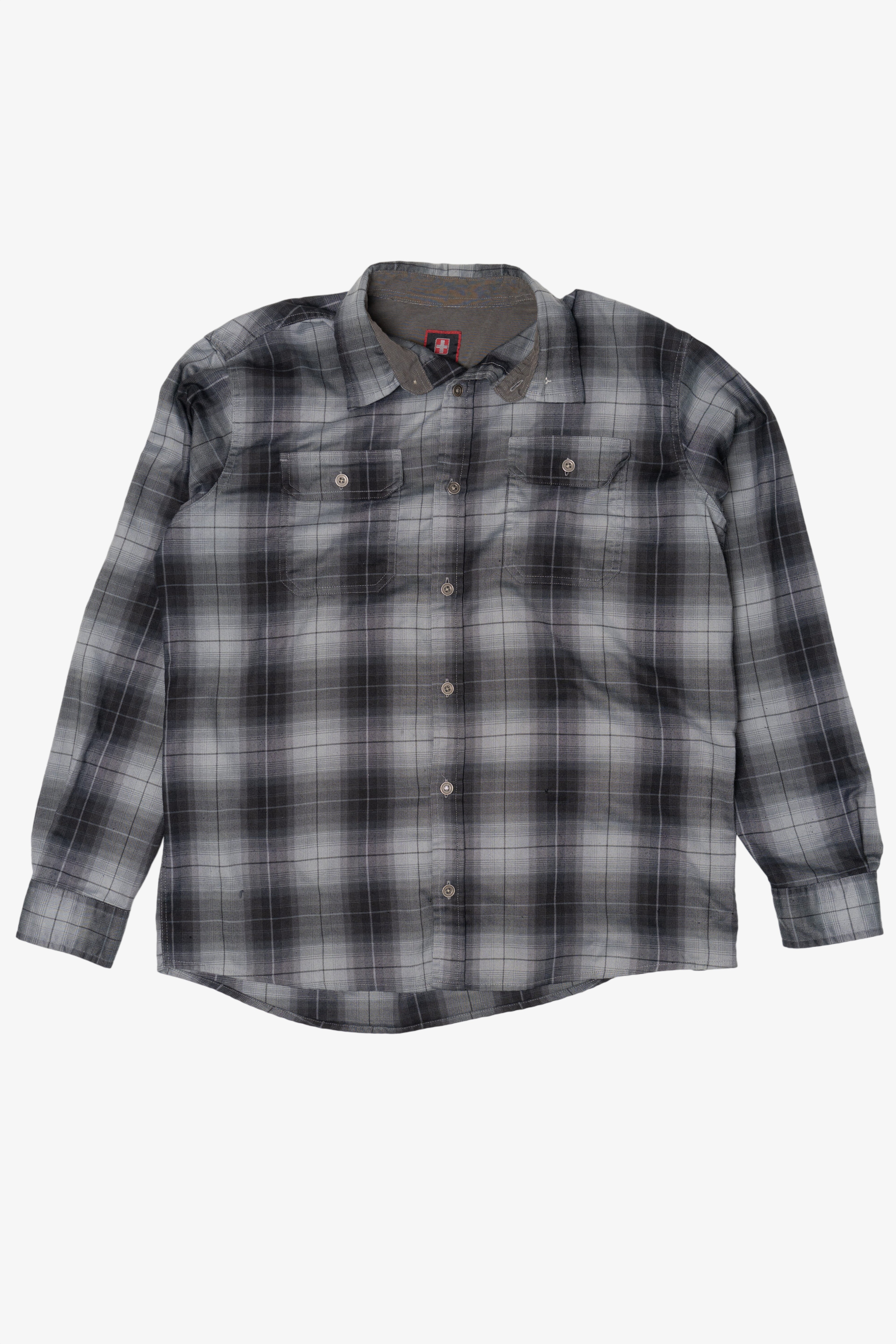 Gray Swiss Tech Flannel Shirt (2010s)