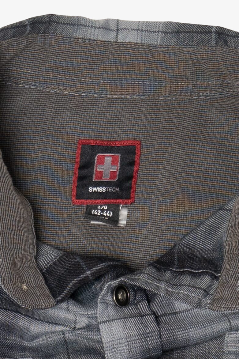 Gray Swiss Tech Flannel Shirt (2010s)