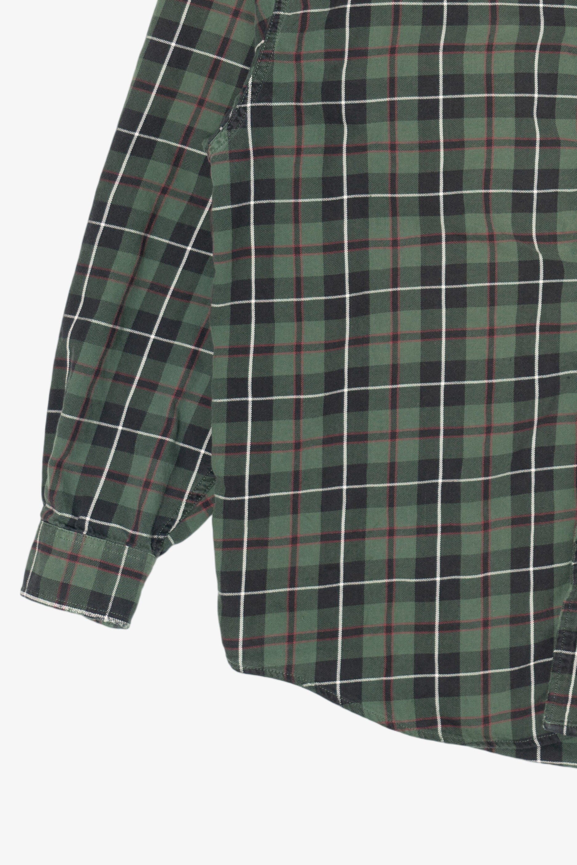Green Eddie Bauer Flannel Shirt (2010s)