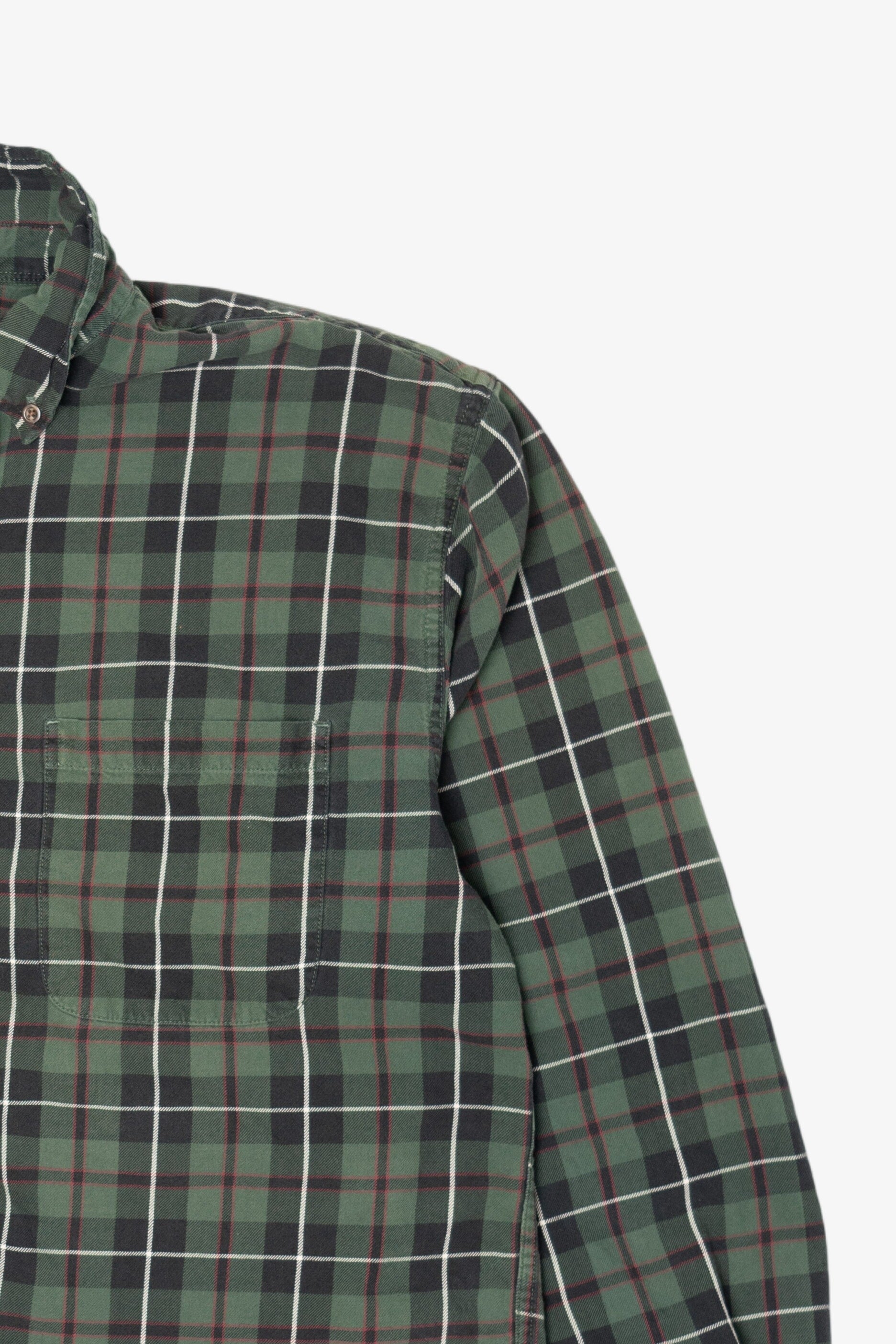 Green Eddie Bauer Flannel Shirt (2010s)