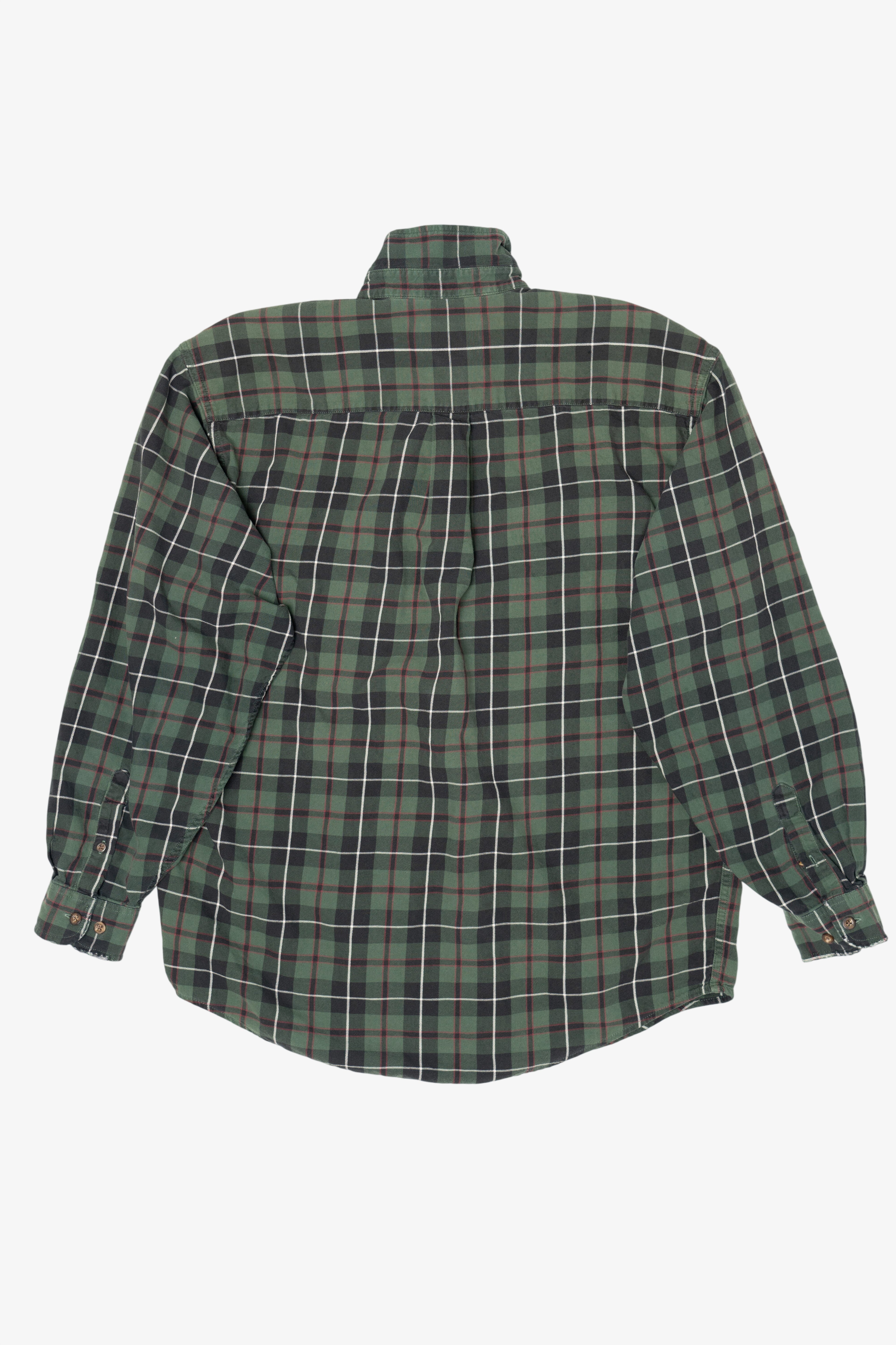 Green Eddie Bauer Flannel Shirt (2010s)