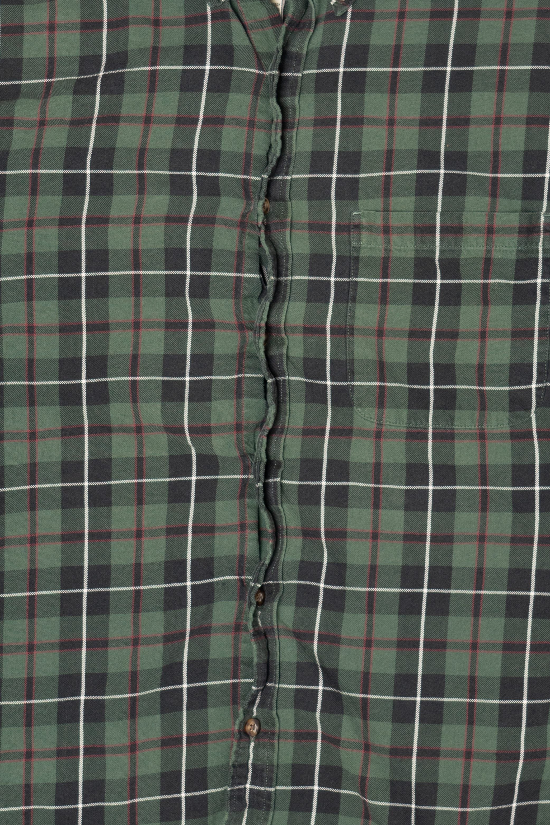 Green Eddie Bauer Flannel Shirt (2010s)