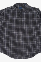 Dark Gray John Ashford Flannel Shirt (2010s)