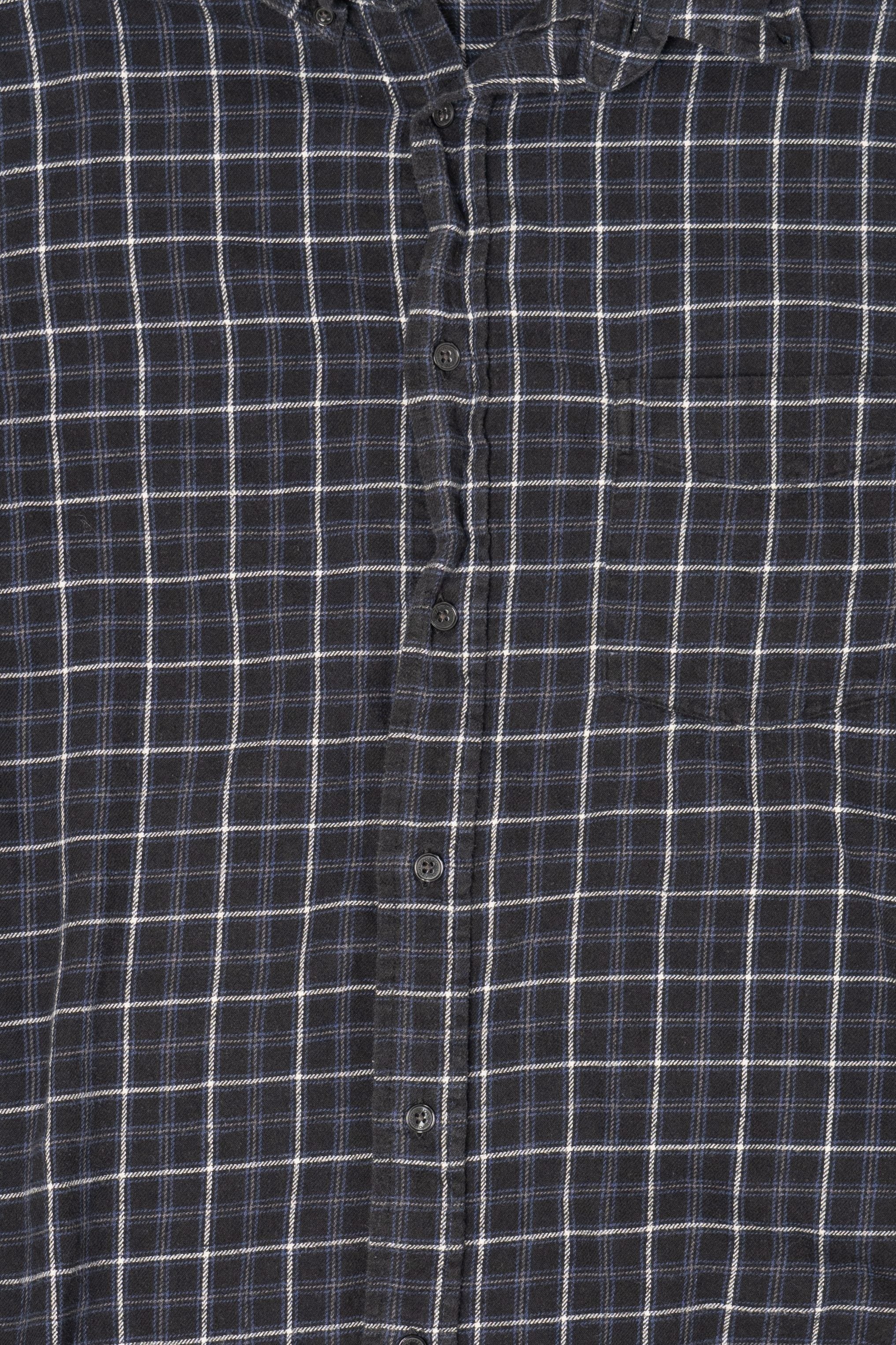Dark Gray John Ashford Flannel Shirt (2010s)