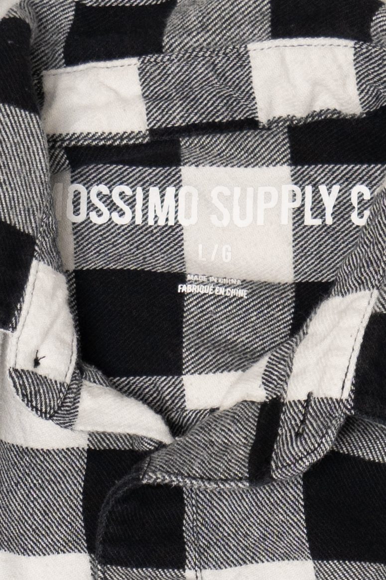 Black And White Mossimo Flannel Shirt (2010s)