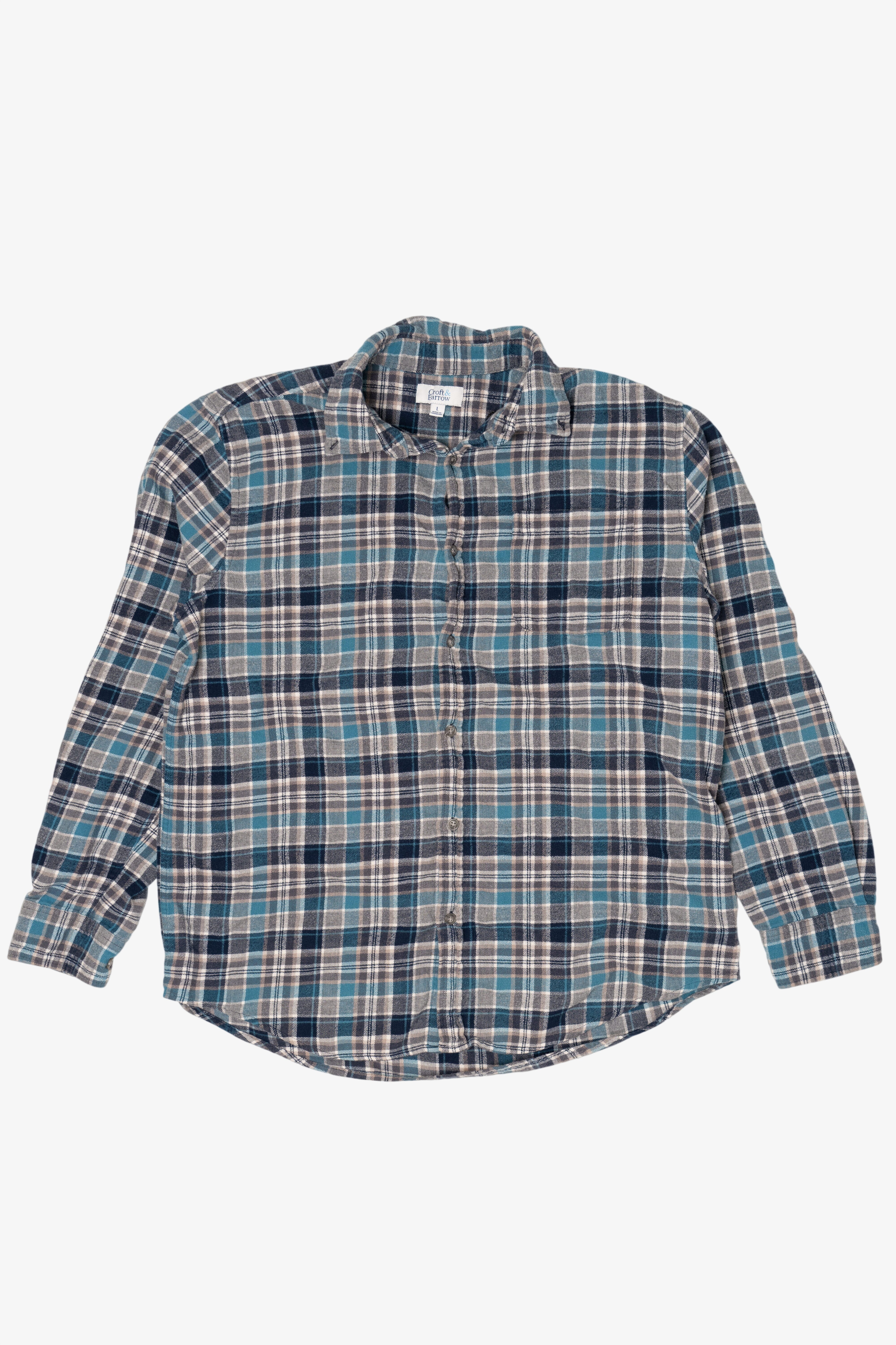 Blue Croft & Barrow Flannel Shirt (2010s)