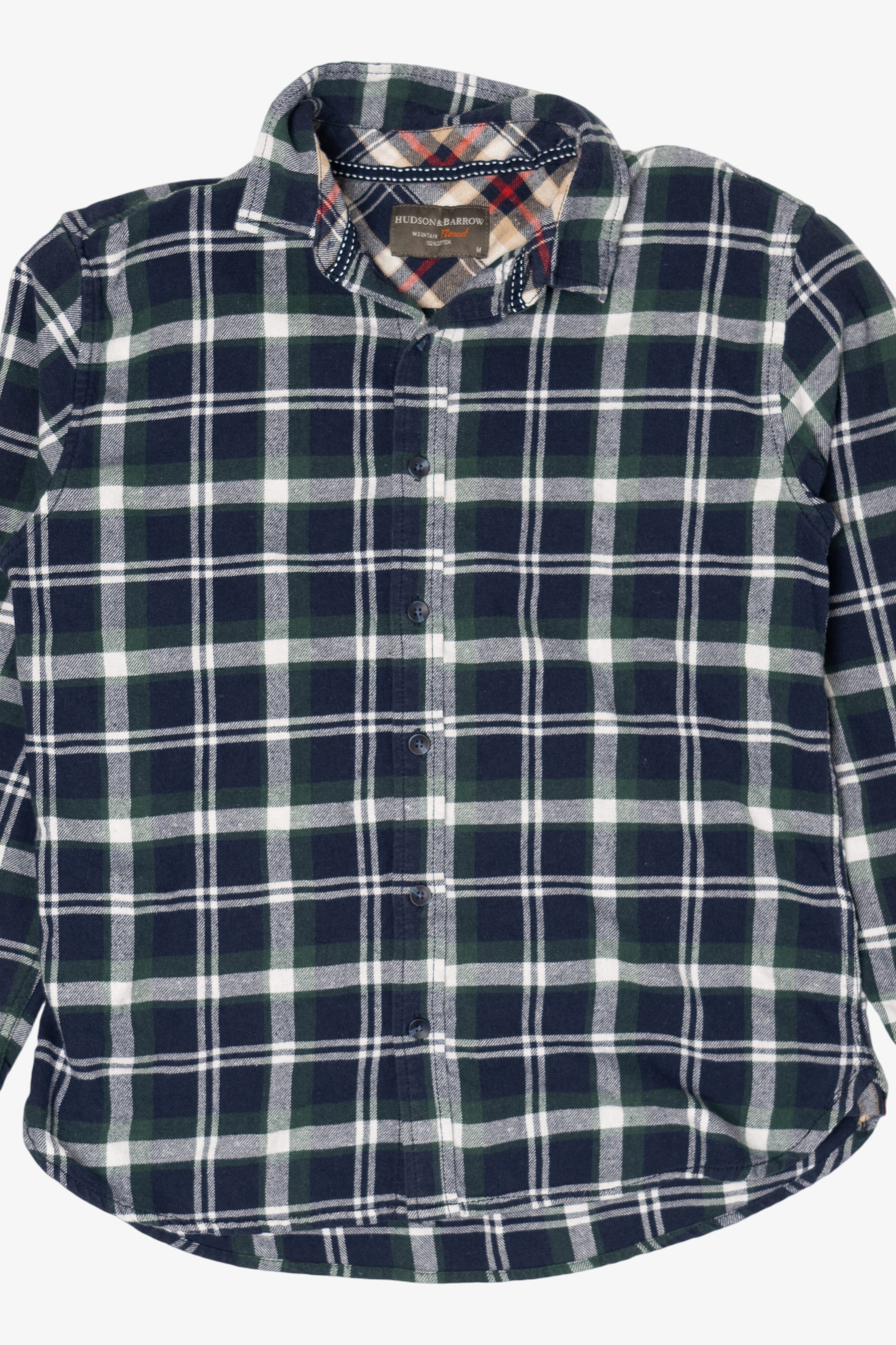 Blue And Green Hudson & Barrow Flannel Shirt (2010s)