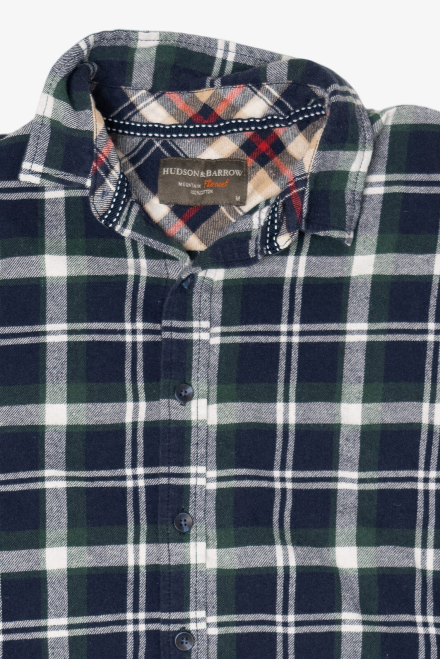 Blue And Green Hudson & Barrow Flannel Shirt (2010s)