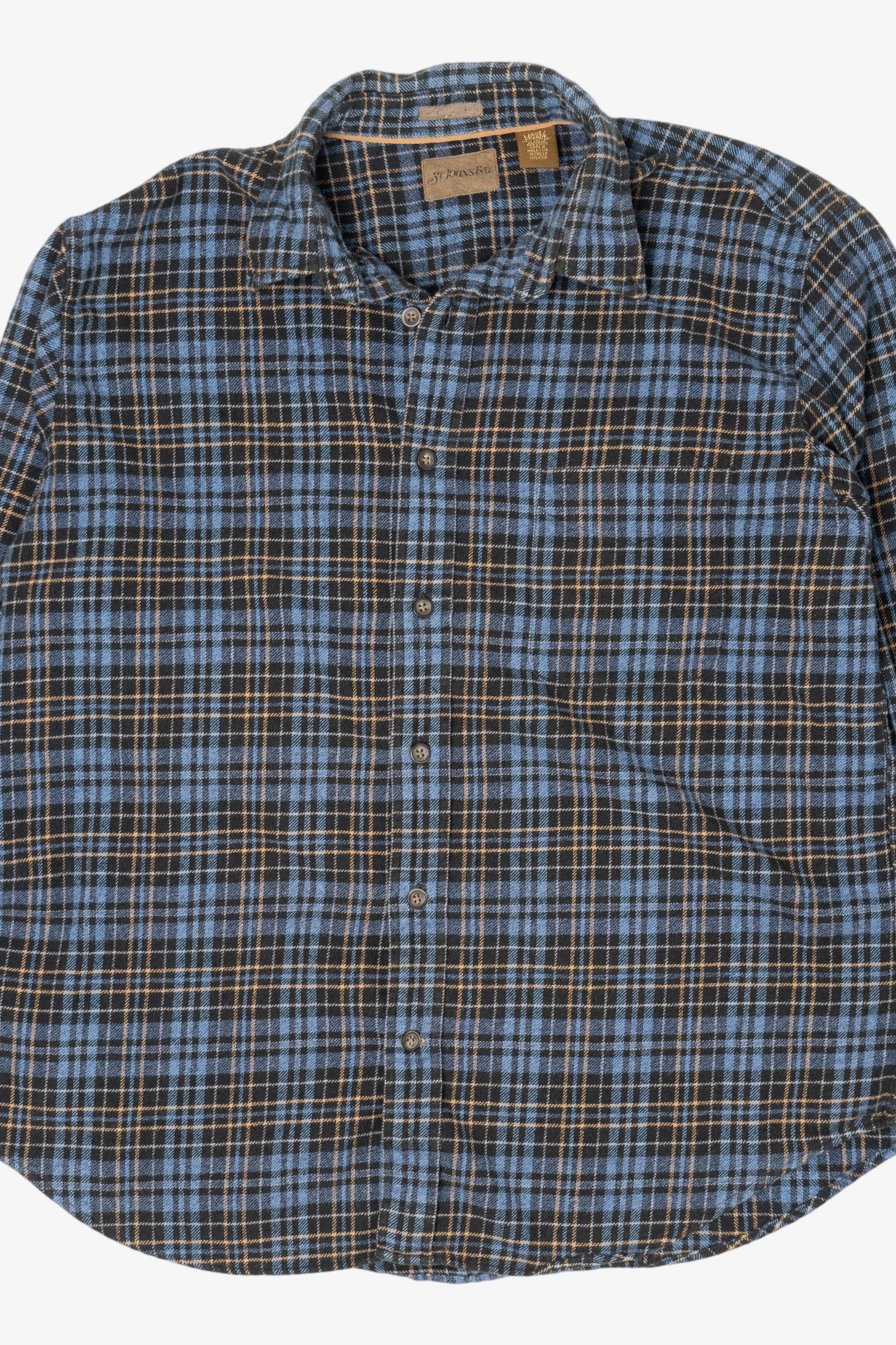 Blue St. John's Bay Flannel Shirt (2010s)