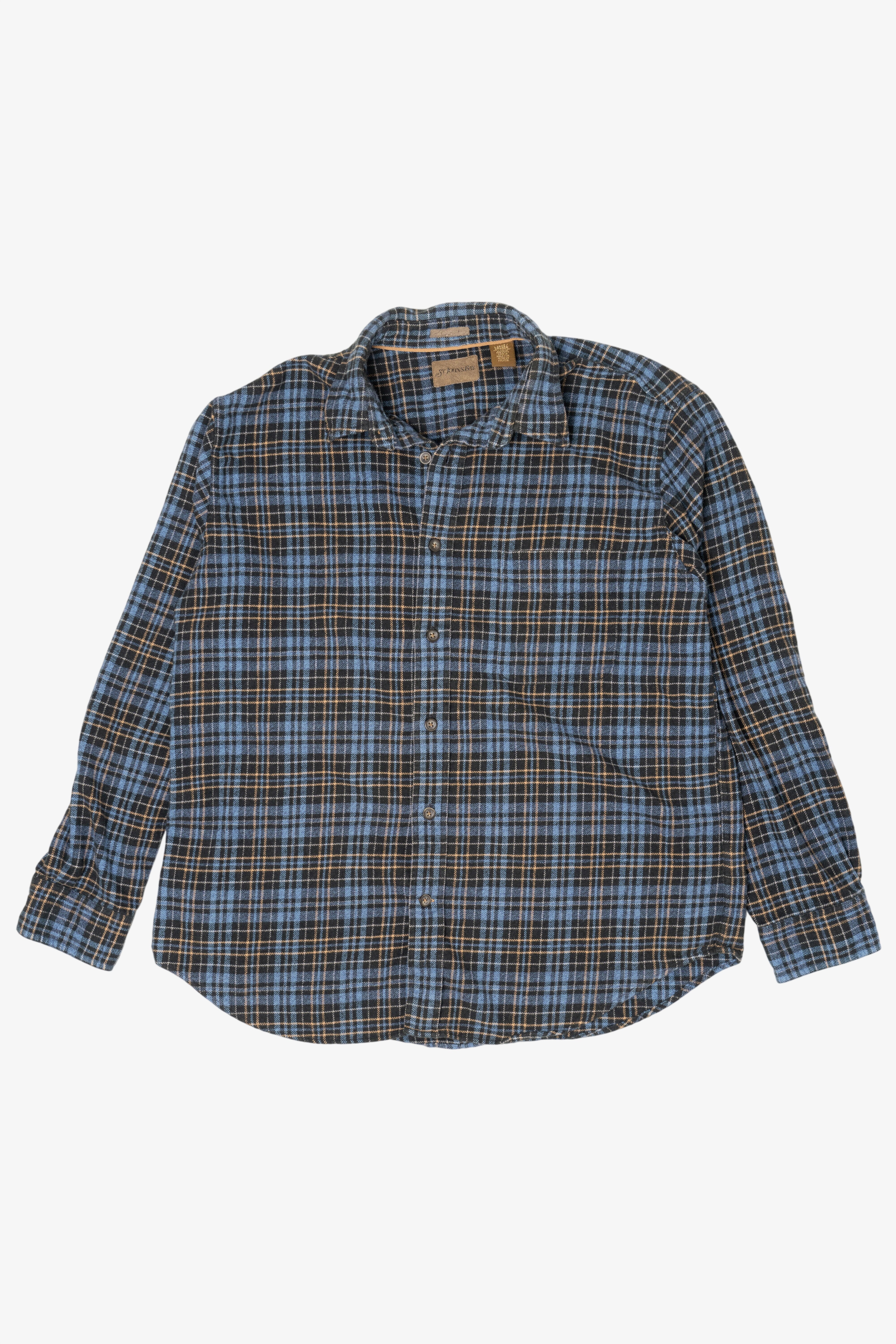 Blue St. John's Bay Flannel Shirt (2010s)