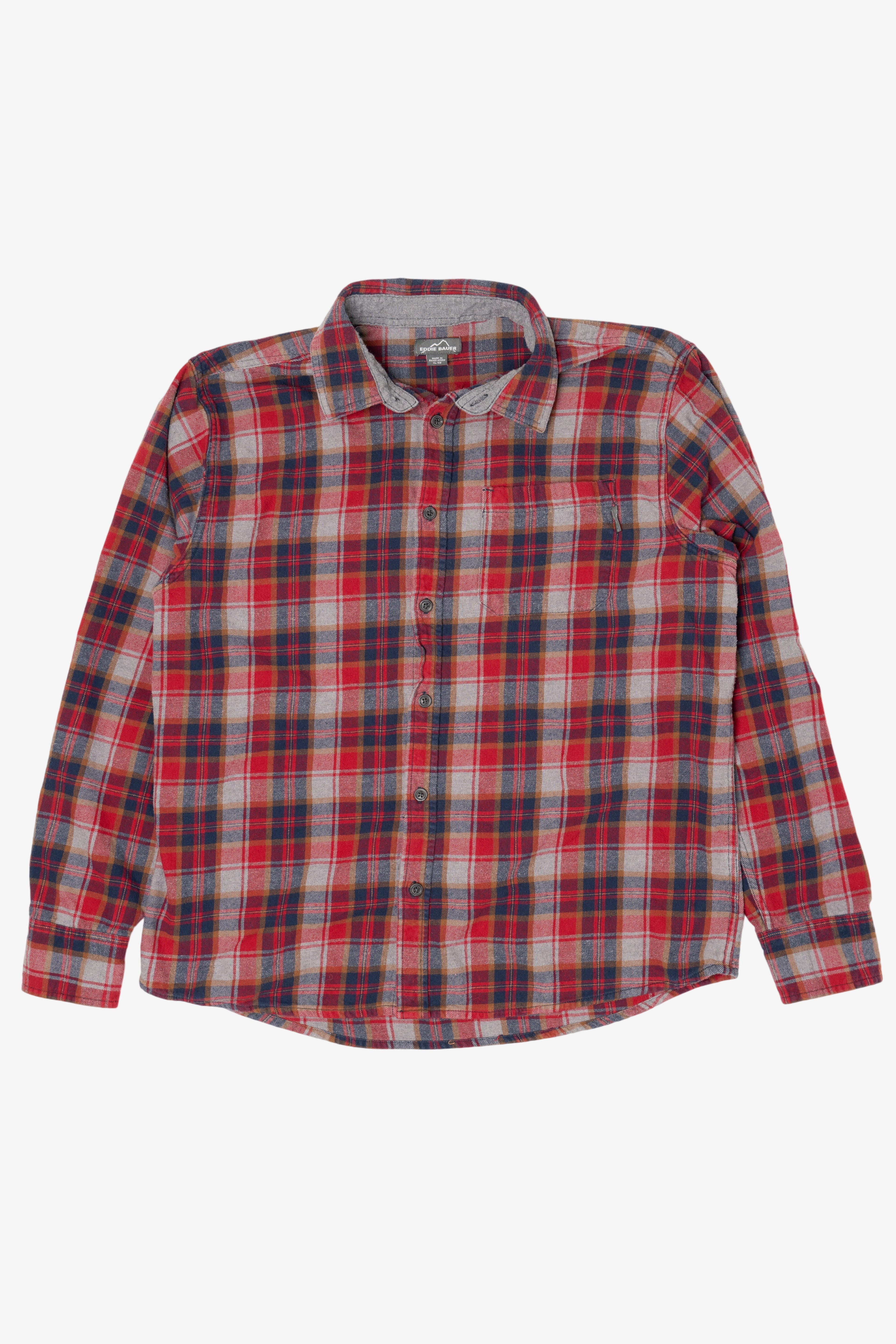 Red Eddie Bauer Flannel Shirt (2010s)