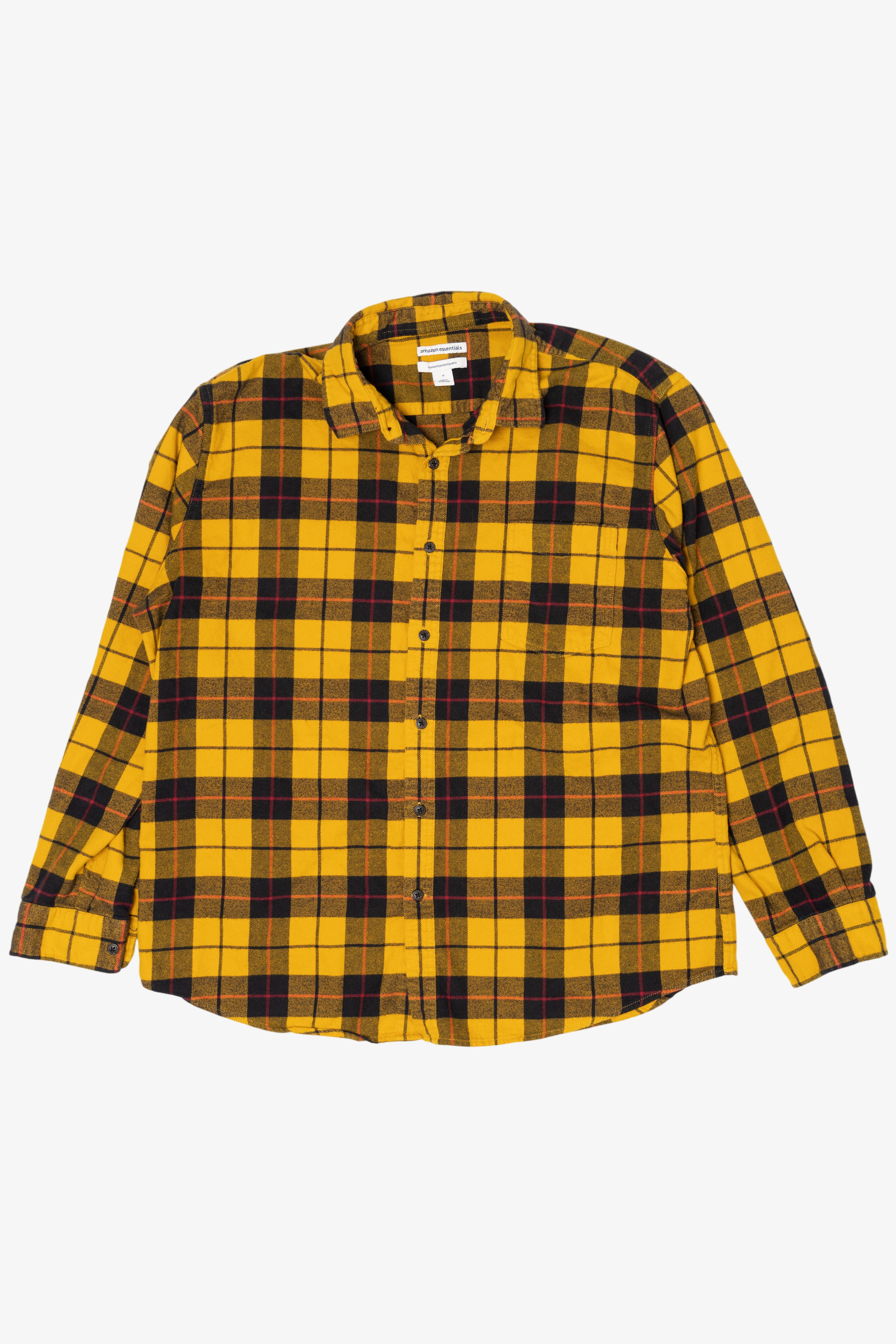 Yellow Amazon Essentials Flannel Shirt (2010s)