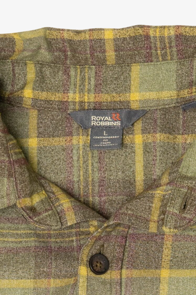 Green And Yellow Royal Robbins Flannel Shirt (2010s)
