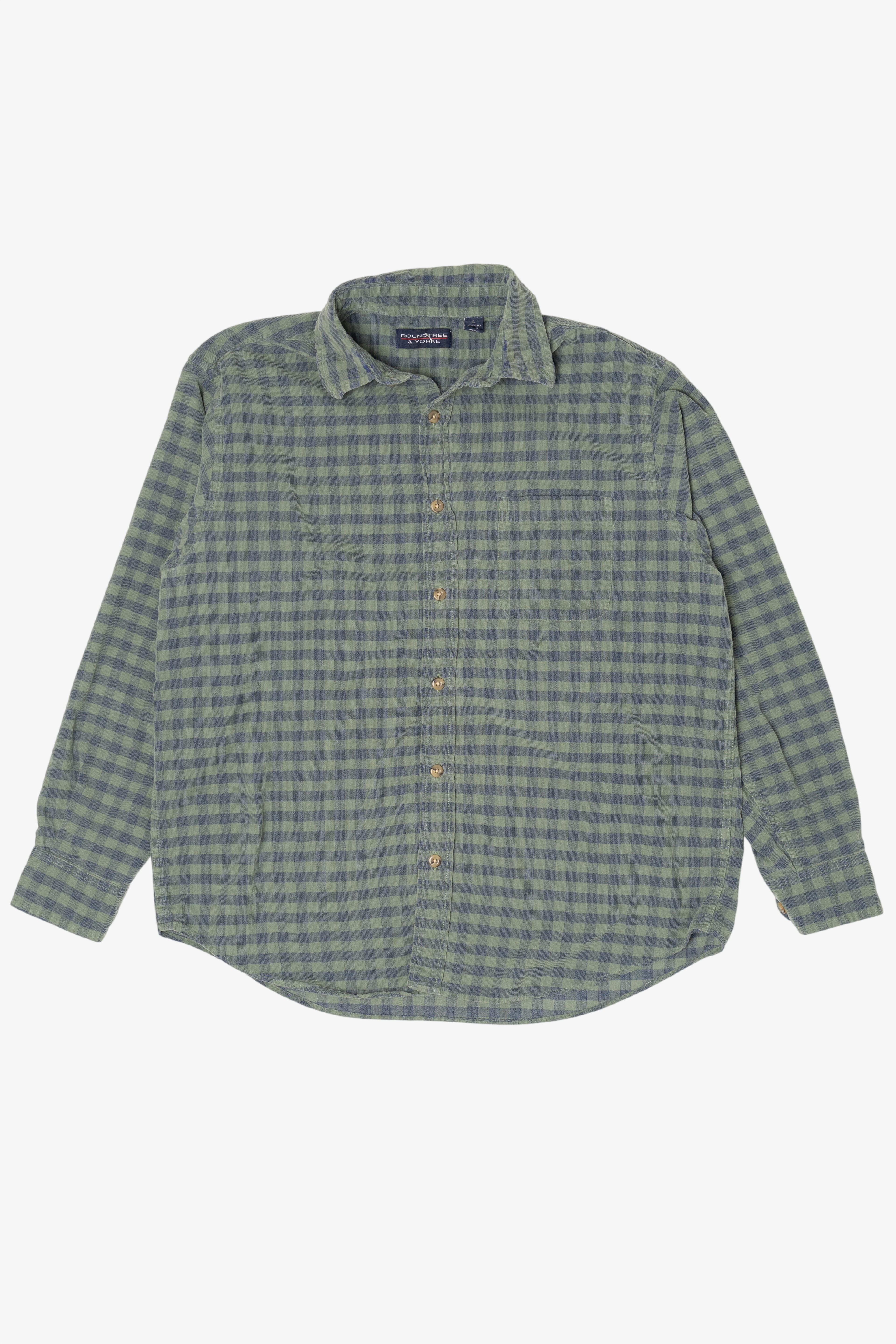 Green Roundtree & Yorke Flannel Shirt (2010s)