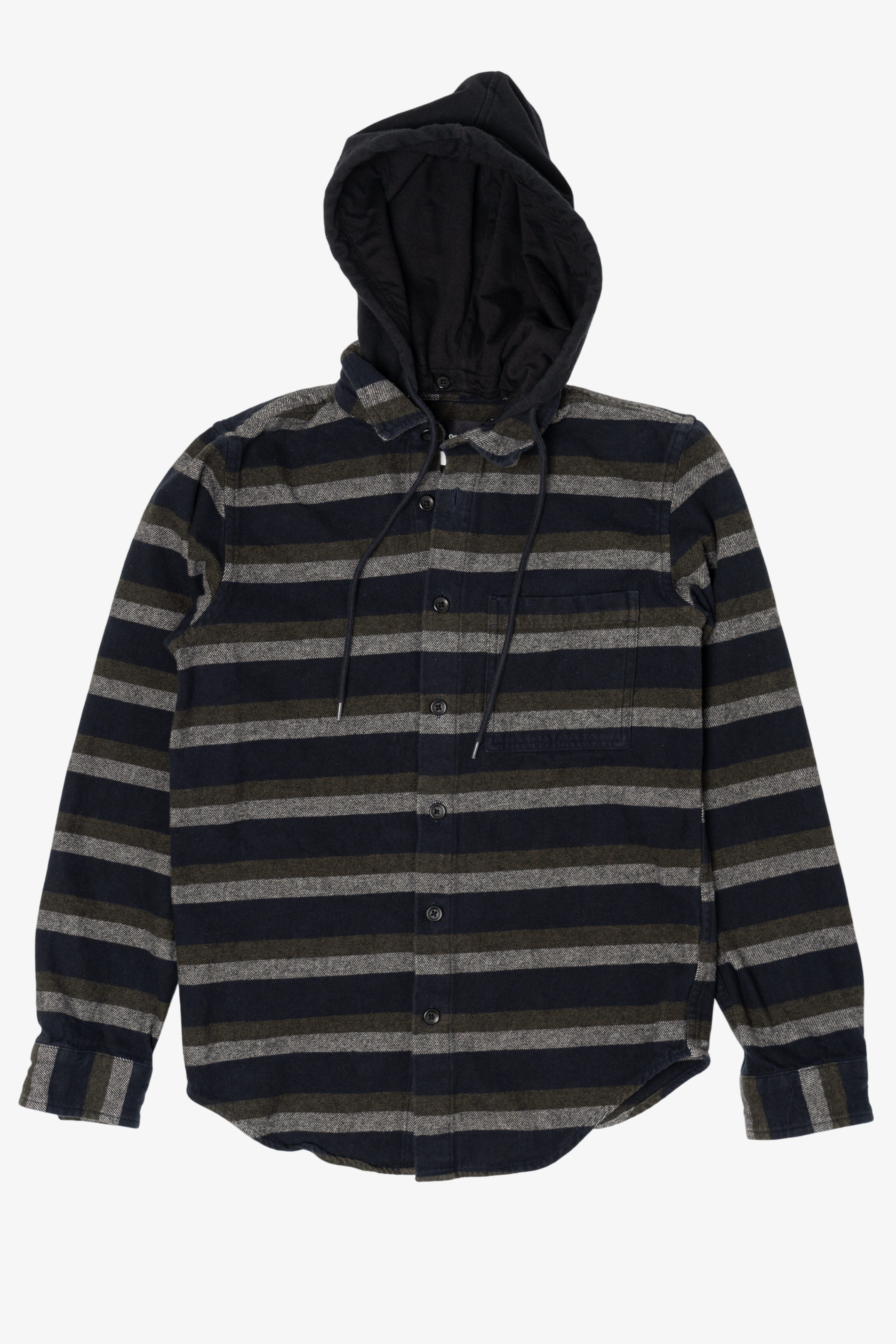 Gray Original Use Hooded Flannel Shirt (2010s)