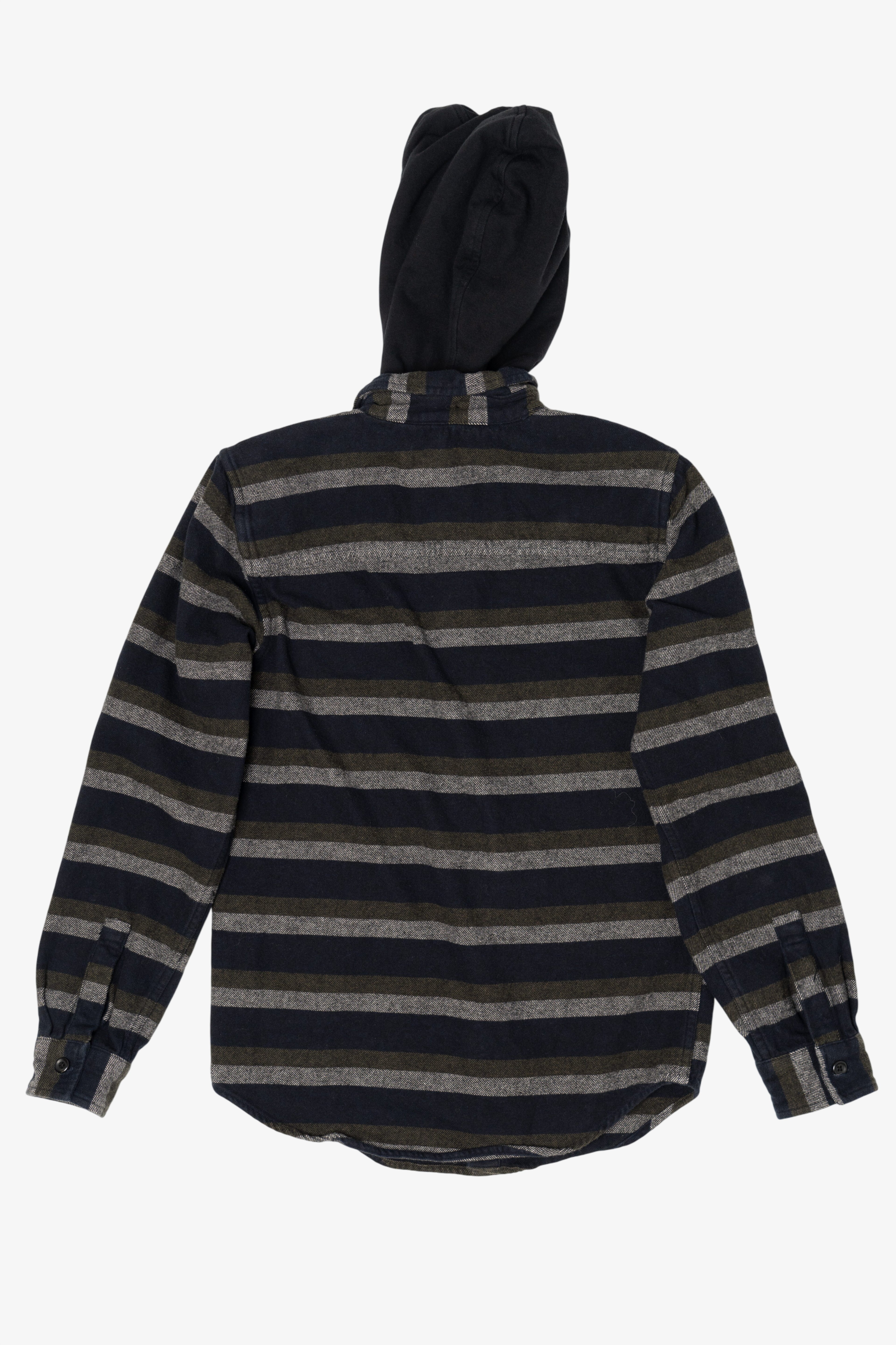 Gray Original Use Hooded Flannel Shirt (2010s)
