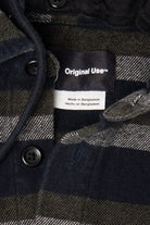 Gray Original Use Hooded Flannel Shirt (2010s)