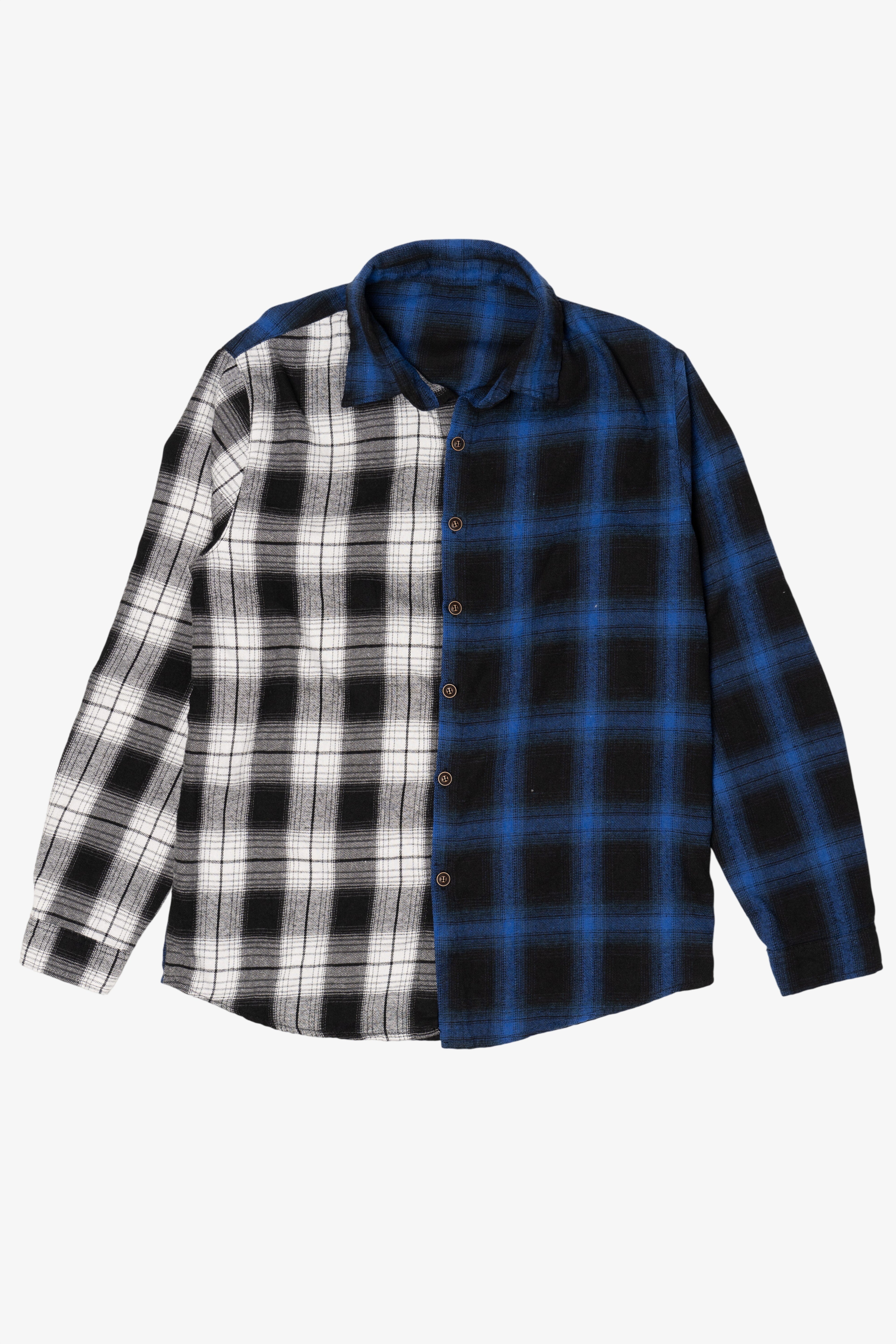Blue And White Shein Flannel Shirt (2010s)