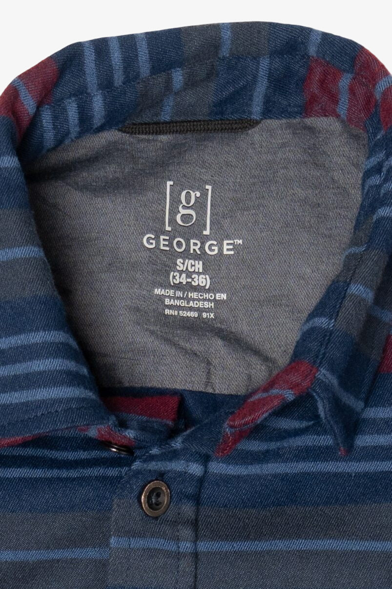 Blue Striped George Flannel Shirt (2010s)