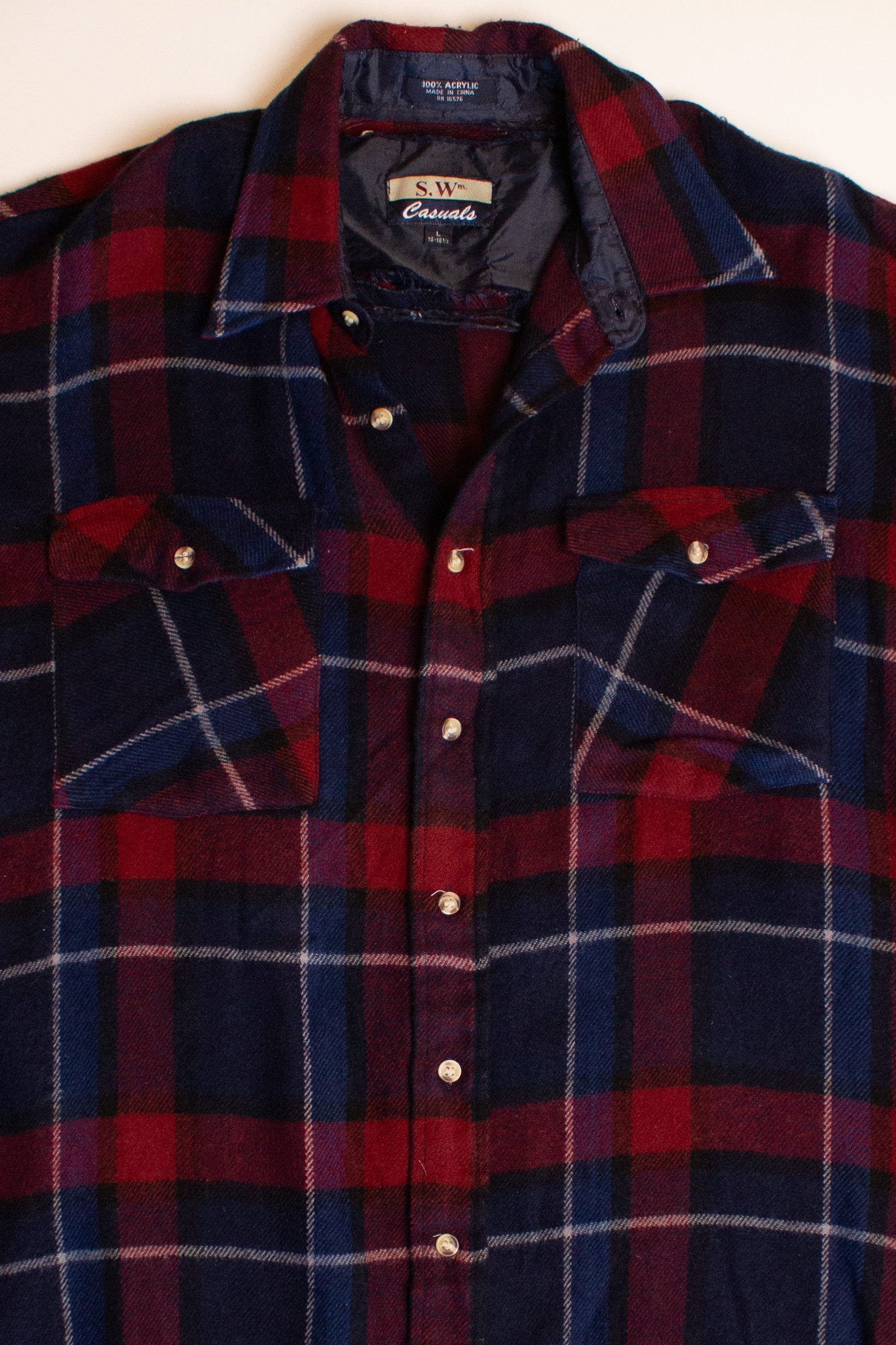 Vintage S.Wm Casuals Flannel Shirt (1990s)