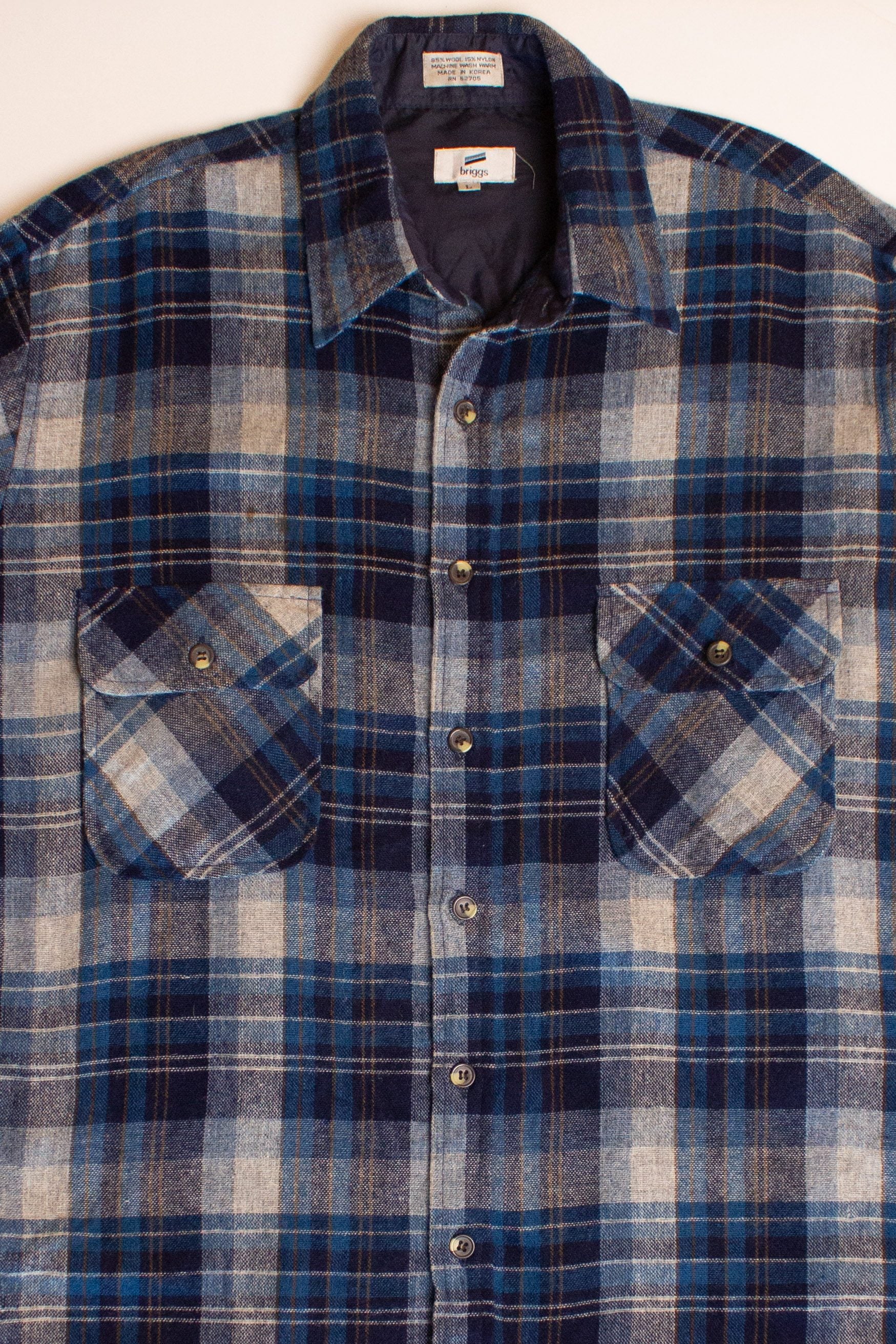 Vintage Briggs Wool Flannel Shirt (1990s)