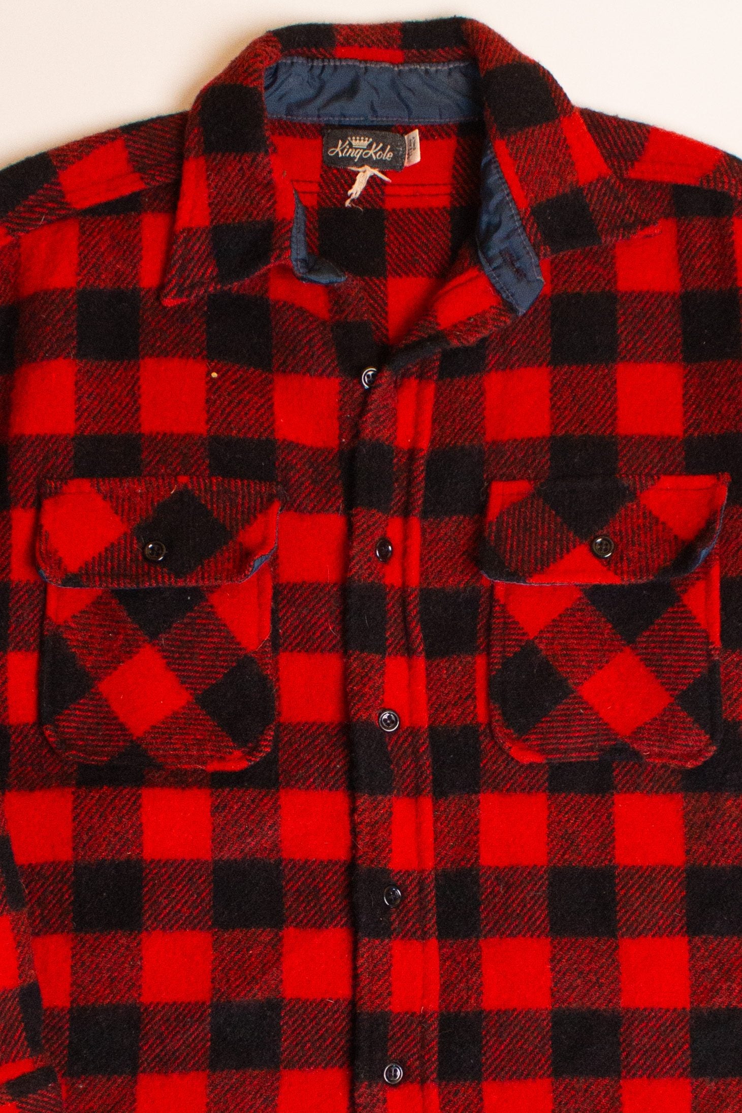 Vintage King Kole Buffalo Plaid Flannel Shirt (1950s) – Ragstock