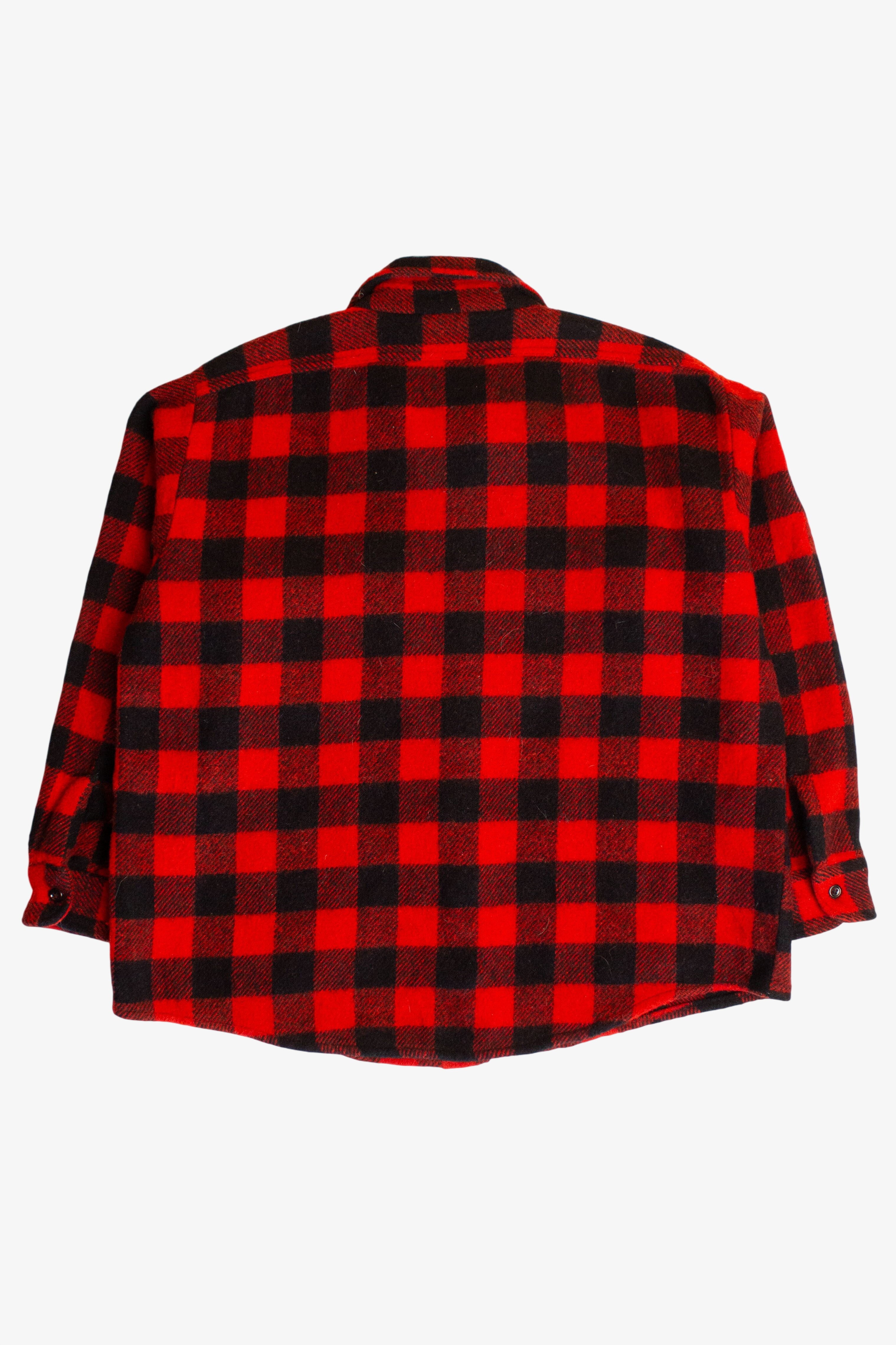 Vintage King Kole Buffalo Plaid Flannel Shirt (1950s)