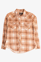 Vintage Border Town Pearl Snap Flannel Shirt (1980s)