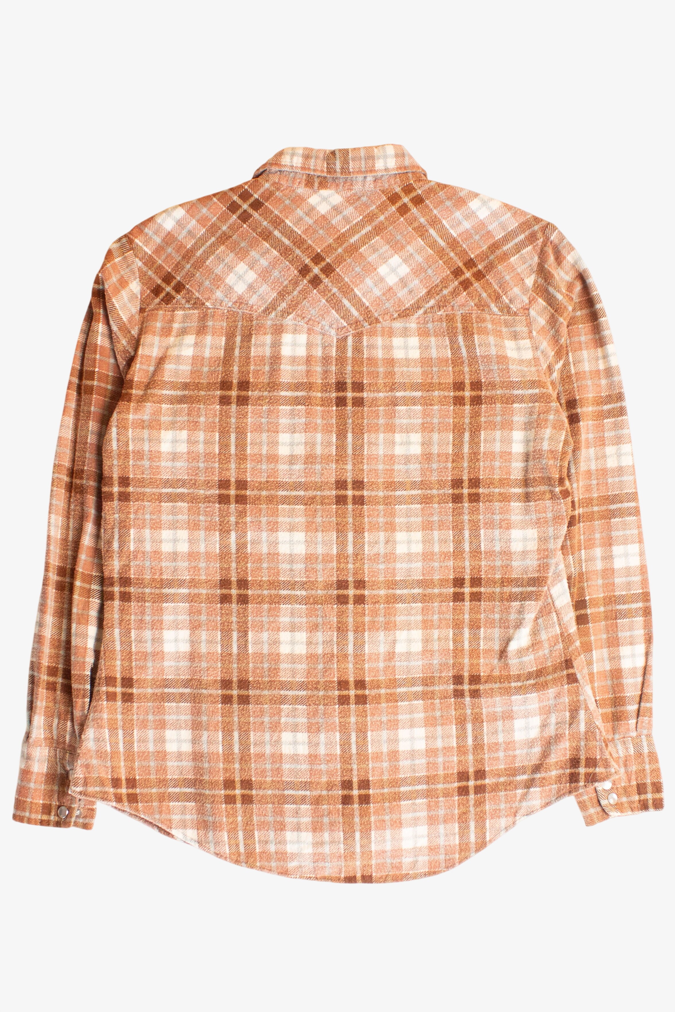 Vintage Border Town Pearl Snap Flannel Shirt (1980s)