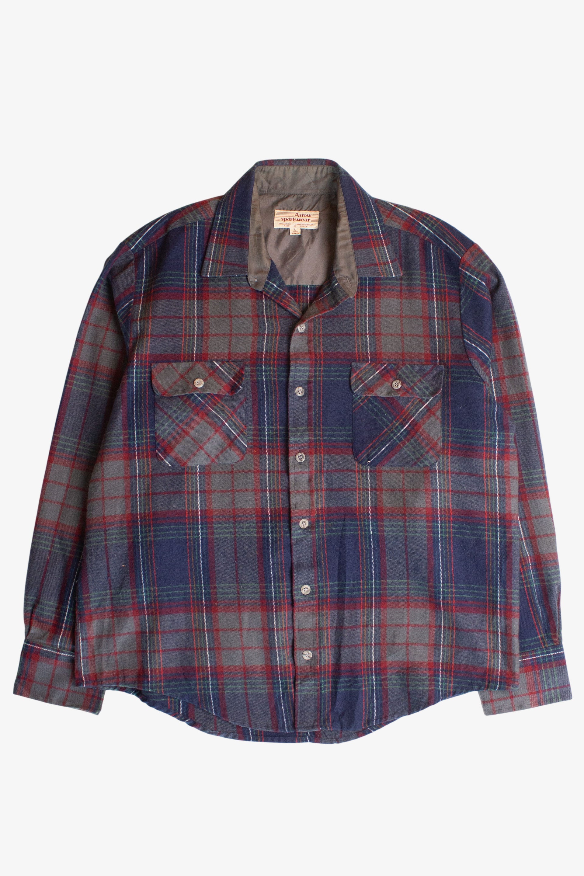 dress shirts arrow Vintage Arrow Sportswear Flannel Shirt (1990s)