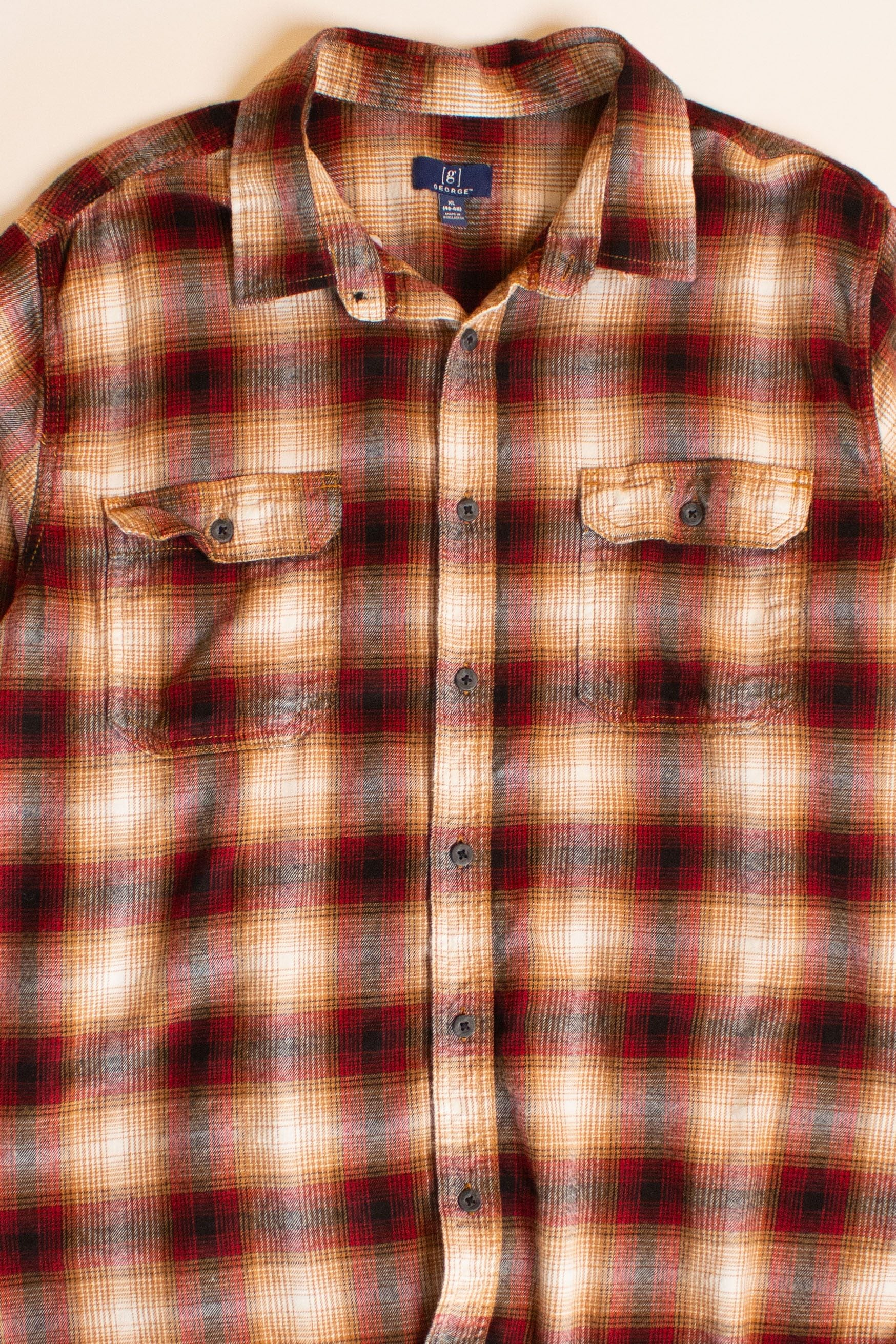 George Red Flannel Shirt (2000s)