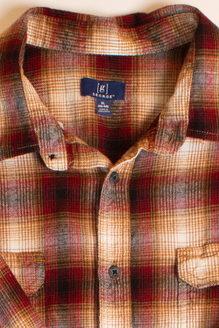 George Red Flannel Shirt (2000s)