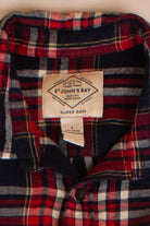 Red & Navy St. John's Bay Flannel Shirt (2000s)
