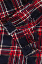 Red & Navy St. John's Bay Flannel Shirt (2000s)