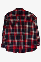 Red & Navy St. John's Bay Flannel Shirt (2000s)