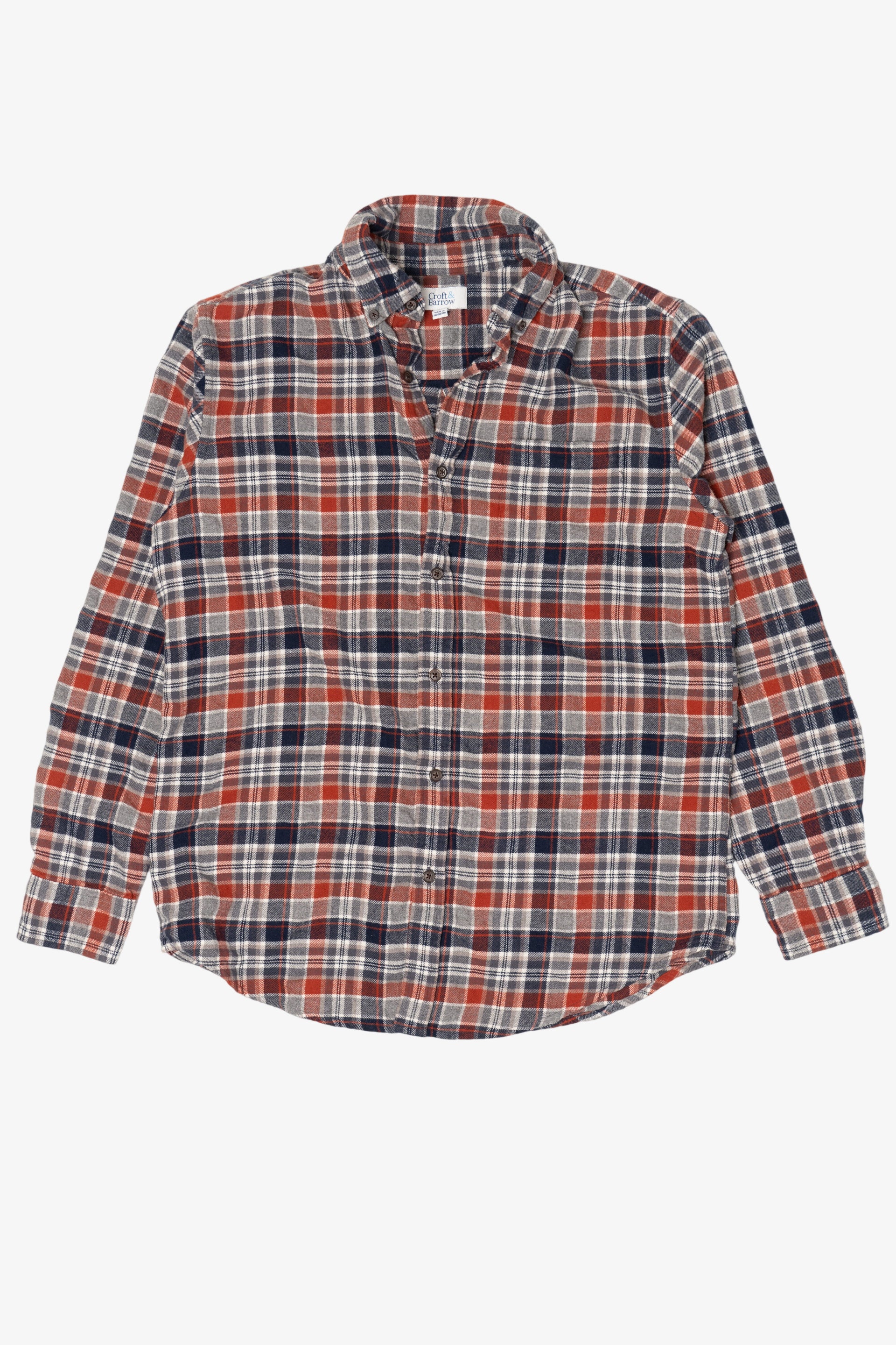 croft barrow dress shirt Croft & Barrow Flannel Shirt (2010s) – Ragstock