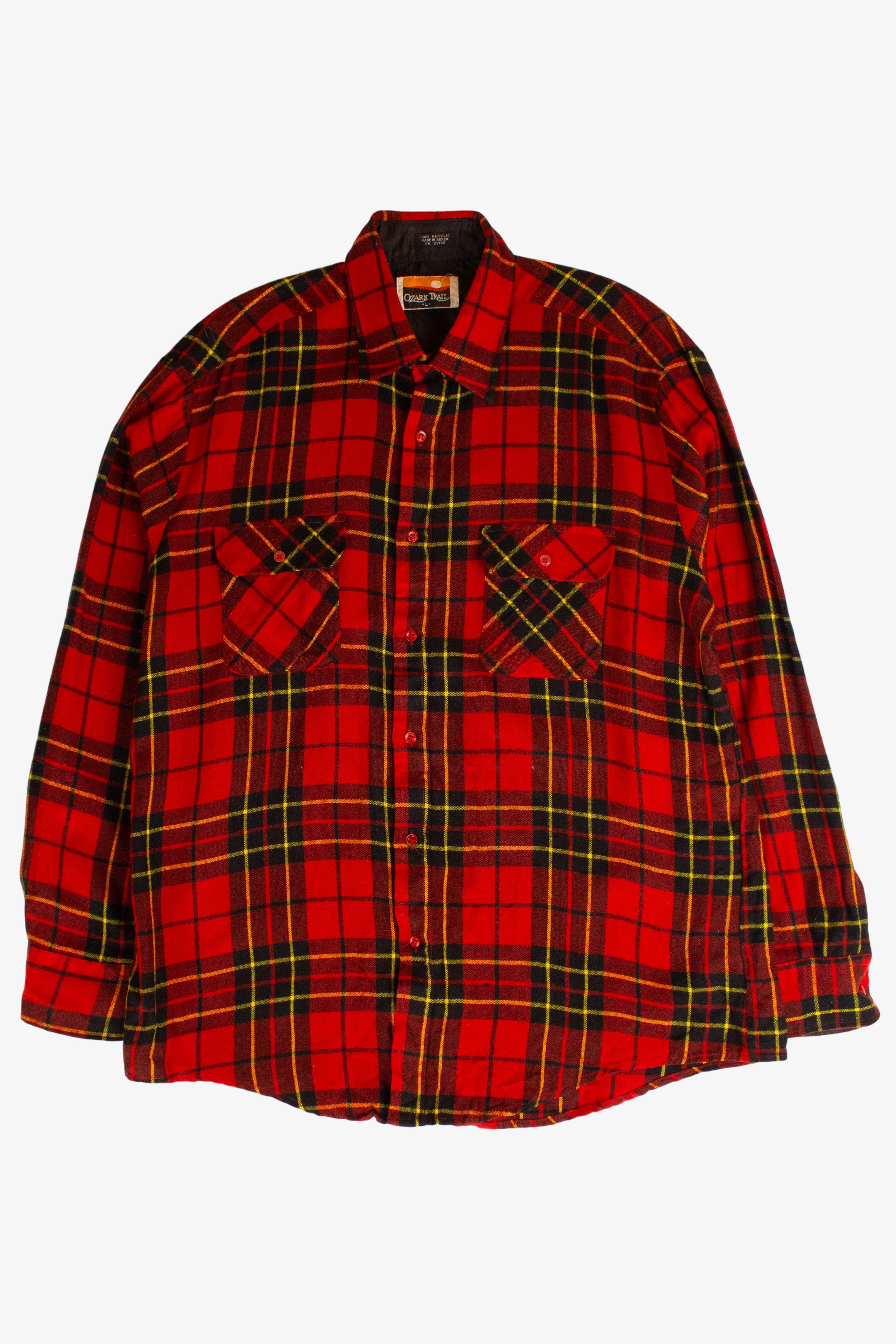Vintage Red Ozark Trail Flannel Shirt (1990s)