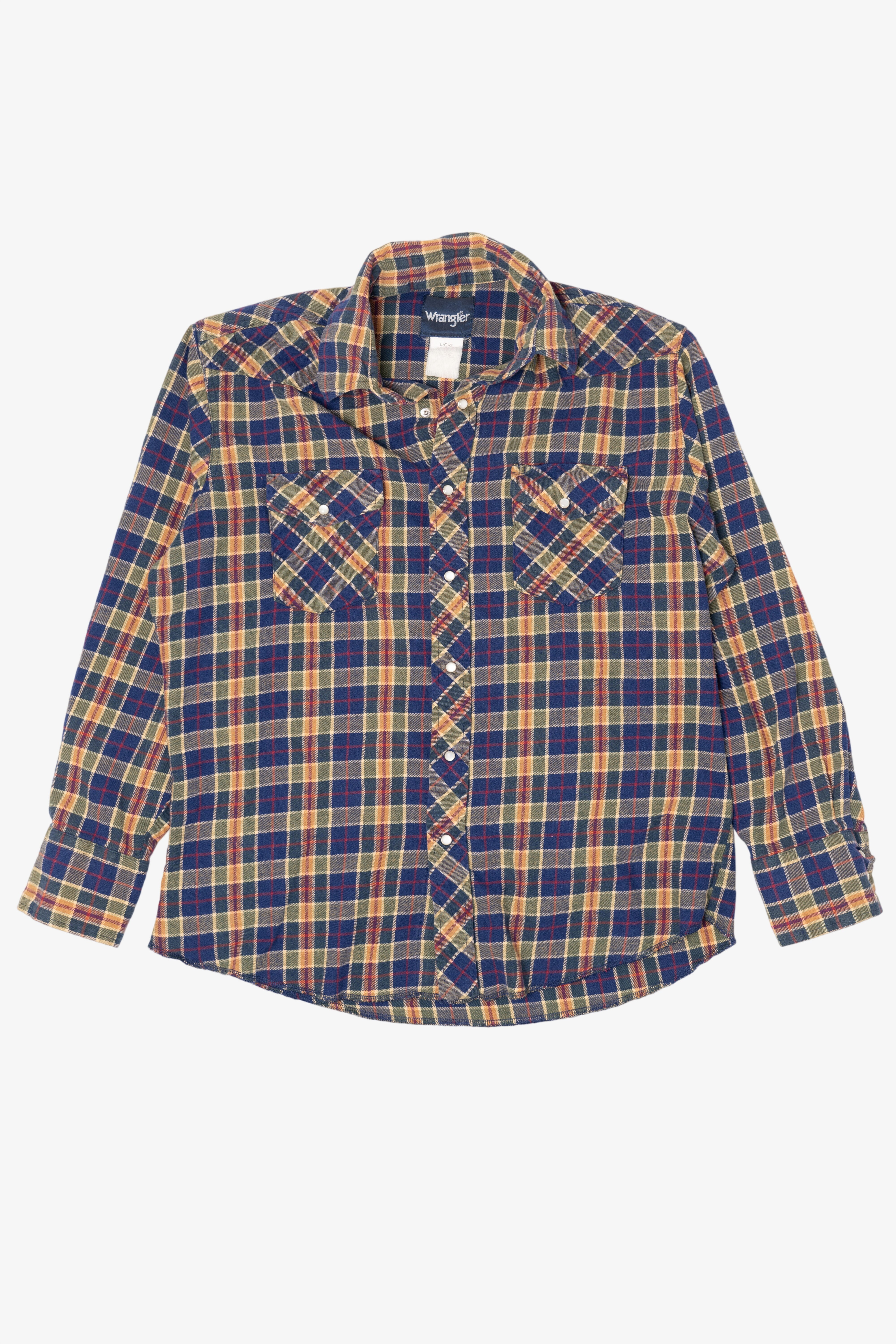 Vintage Wrangler Pearl Snap Button Up Flannel Shirt (1990s) – Ragstock