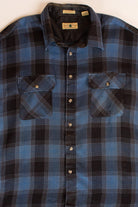 Vintage Blue Northwest Territory Flannel Shirt (1990s)