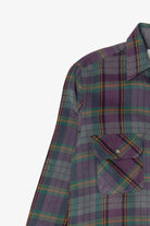Vintage Purple And Gray Northwest Territory Flannel Shirt (1990s)