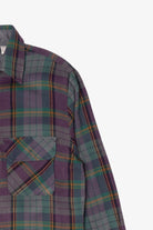 Vintage Purple And Gray Northwest Territory Flannel Shirt (1990s)