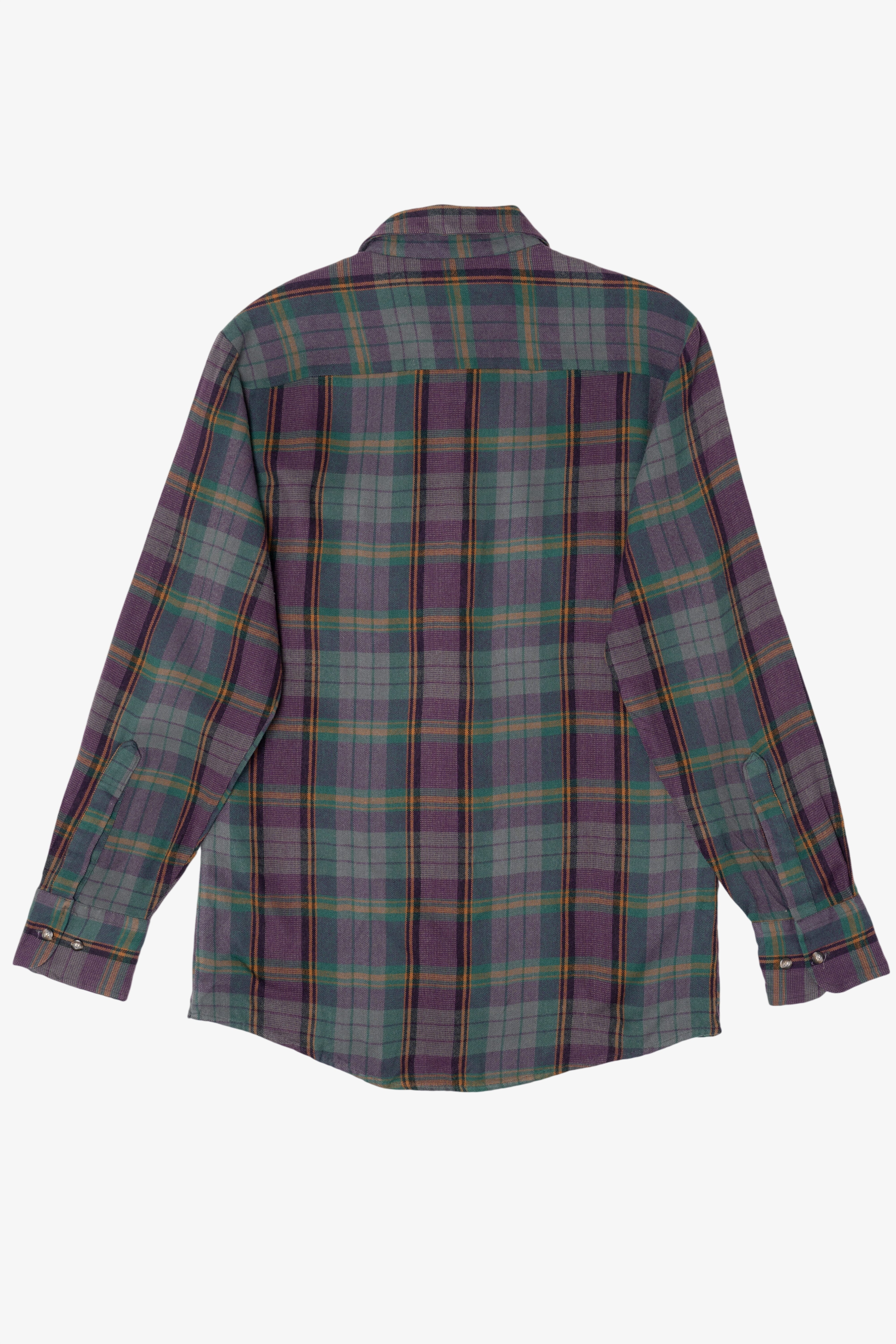 Vintage Purple And Gray Northwest Territory Flannel Shirt (1990s)