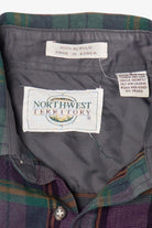 Vintage Purple And Gray Northwest Territory Flannel Shirt (1990s)