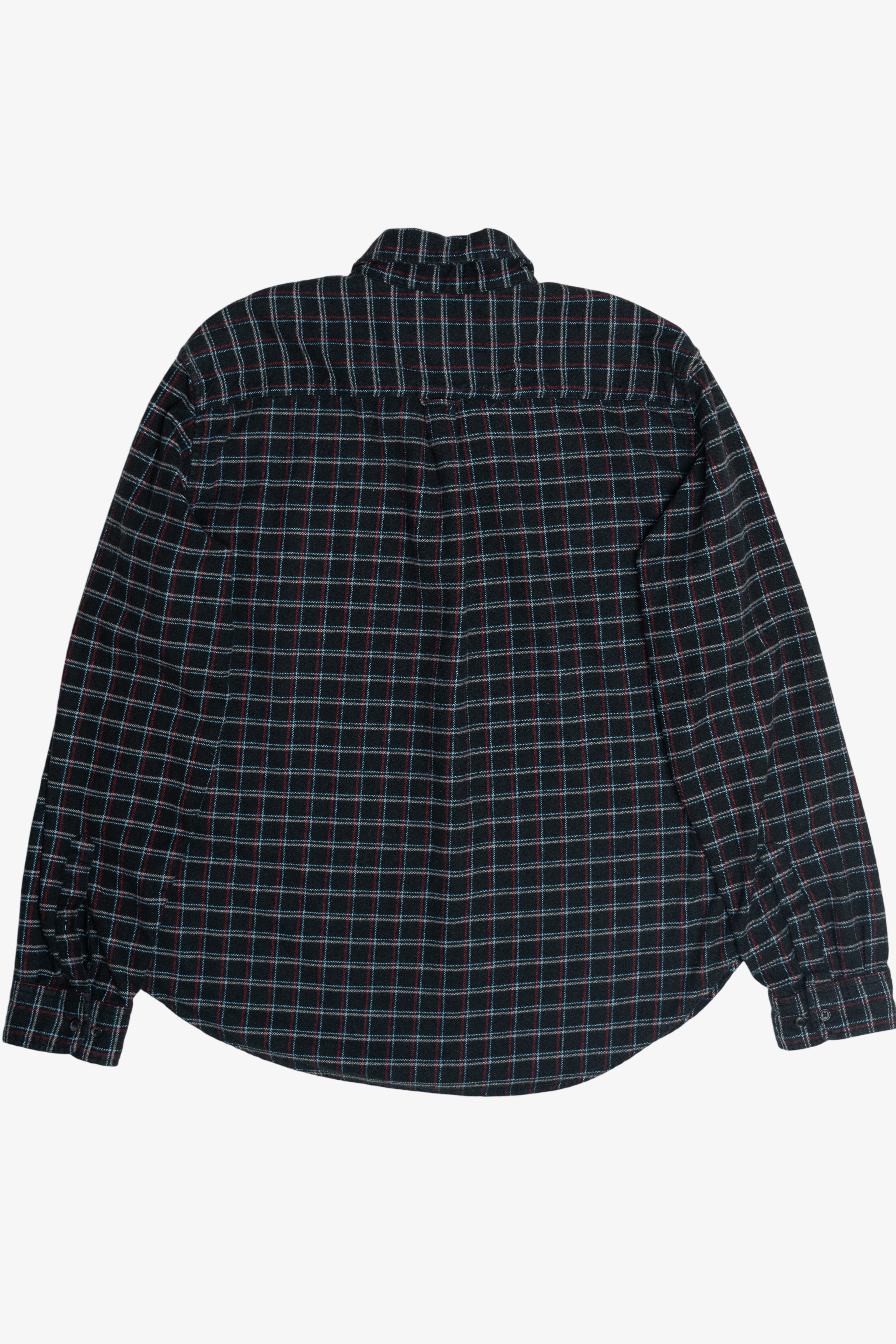 Black Merona Cotton Flannel Button Up (2010s)