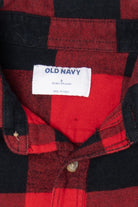 Old Navy Red Checkered Flannel Shirt